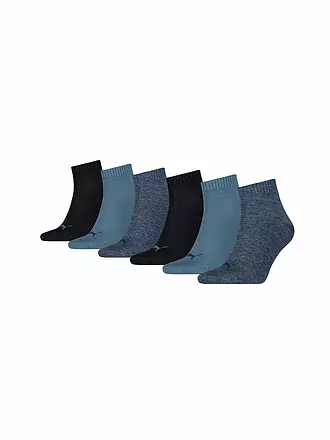 PUMA | Chaussettes sneaker, paquet de 6, blanc | blau